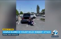 Violent robbery at Rowland Heights market caught on video; 2 suspects at large | ABC7