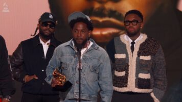 Kendrick Lamar wins song of the year for “NOT LIKE US” (2025 Grammys Acceptance)